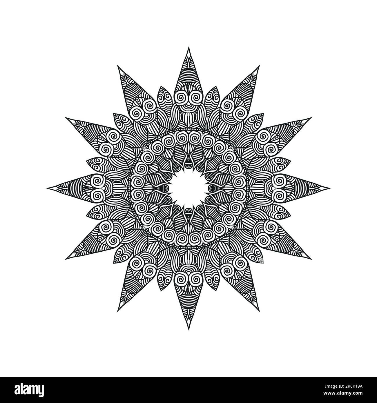 Flower Mandala background design vector illustration Stock Vector Image ...