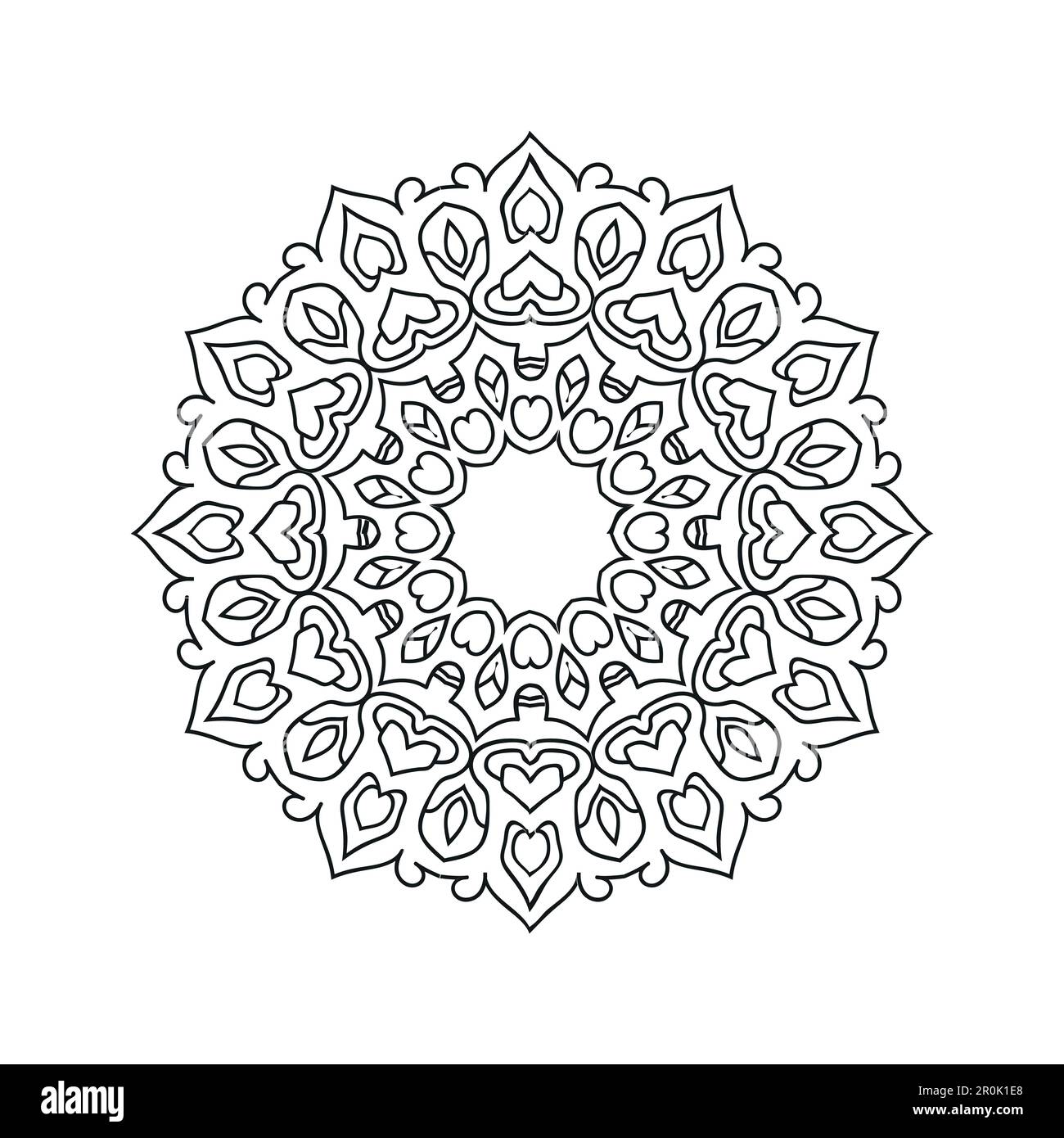 Black and white flower mandala designs Stock Vector Image & Art - Alamy