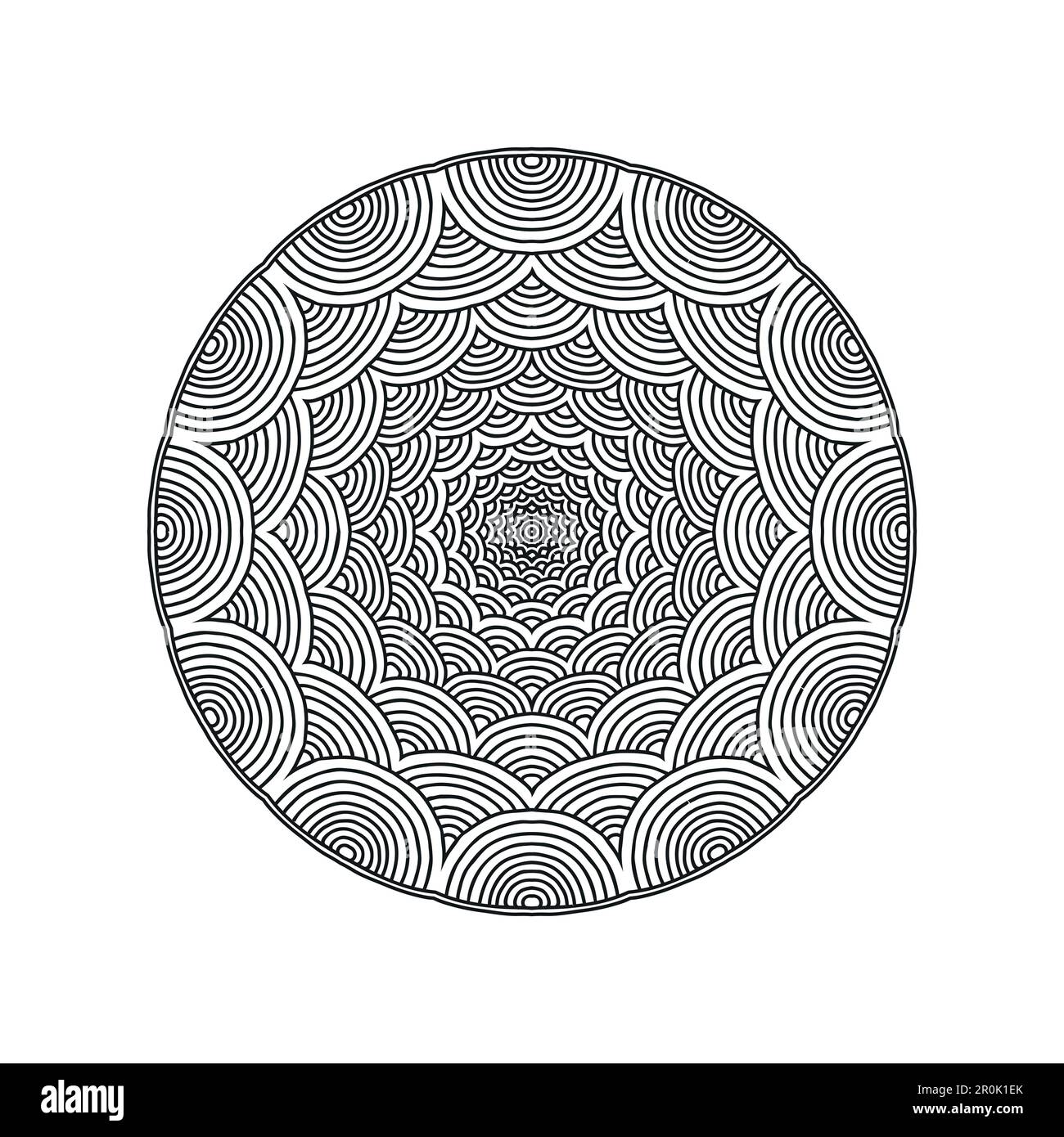 Black and white flower mandala vector Stock Vector Image & Art - Alamy
