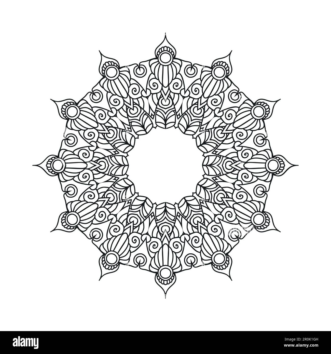 Flower Mandala background design vector illustration Stock Vector Image ...