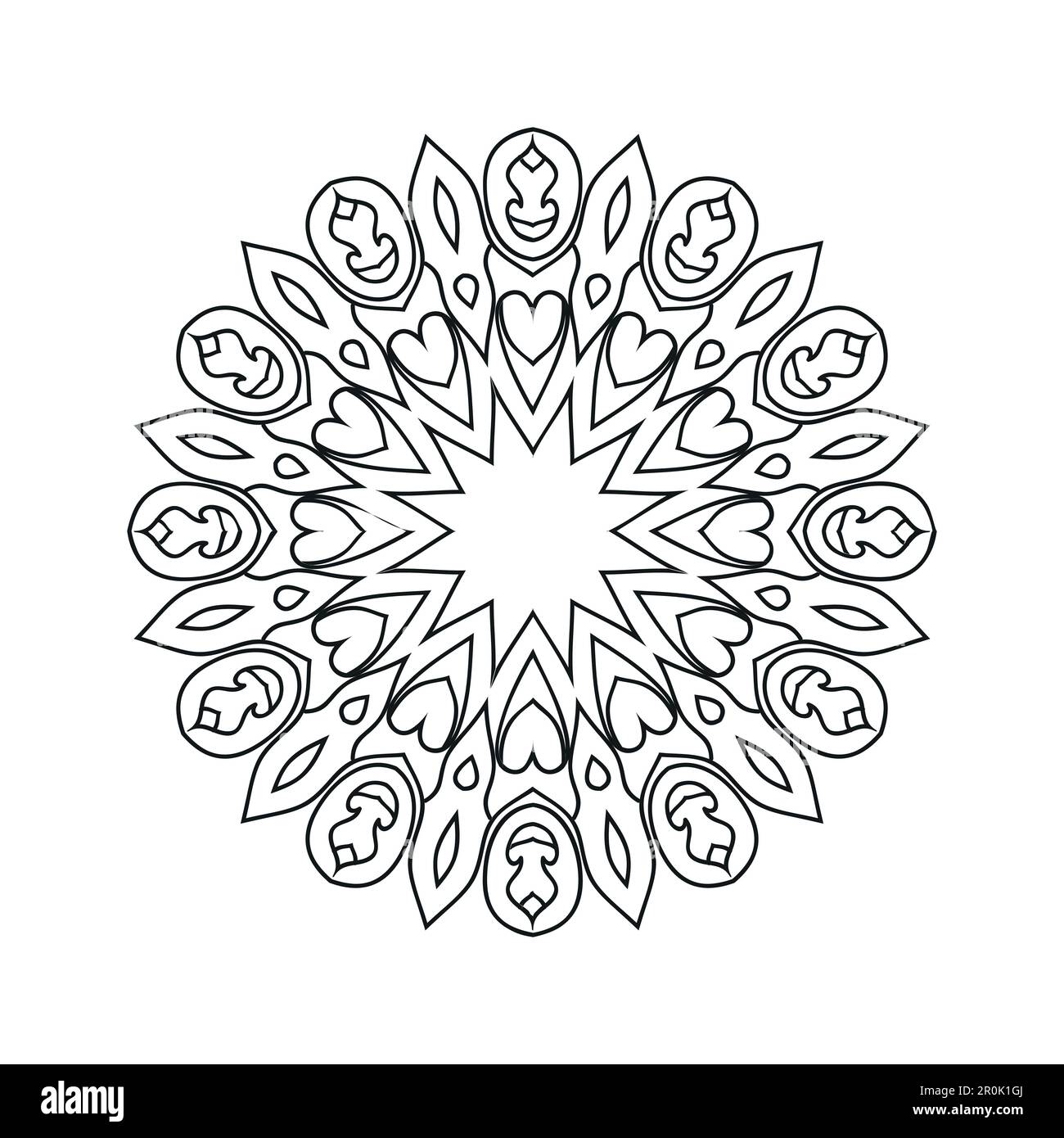 Black and white flower mandala designs Stock Vector Image & Art - Alamy