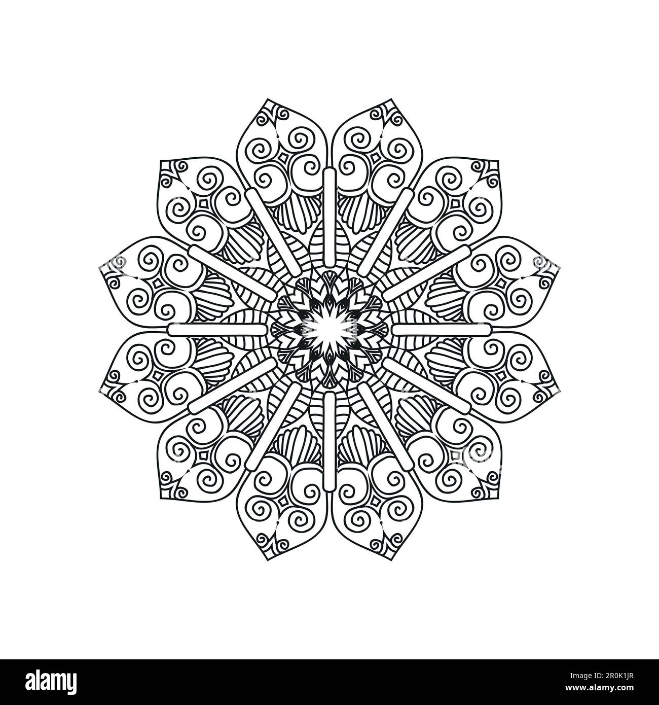 Flower Mandala background design vector illustration Stock Vector Image ...
