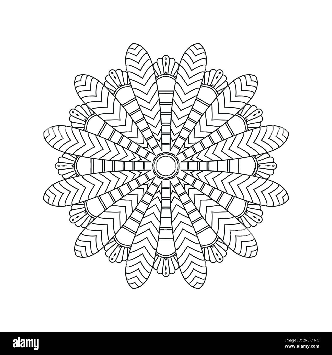 Black and white flower mandala vector Stock Vector Image & Art - Alamy