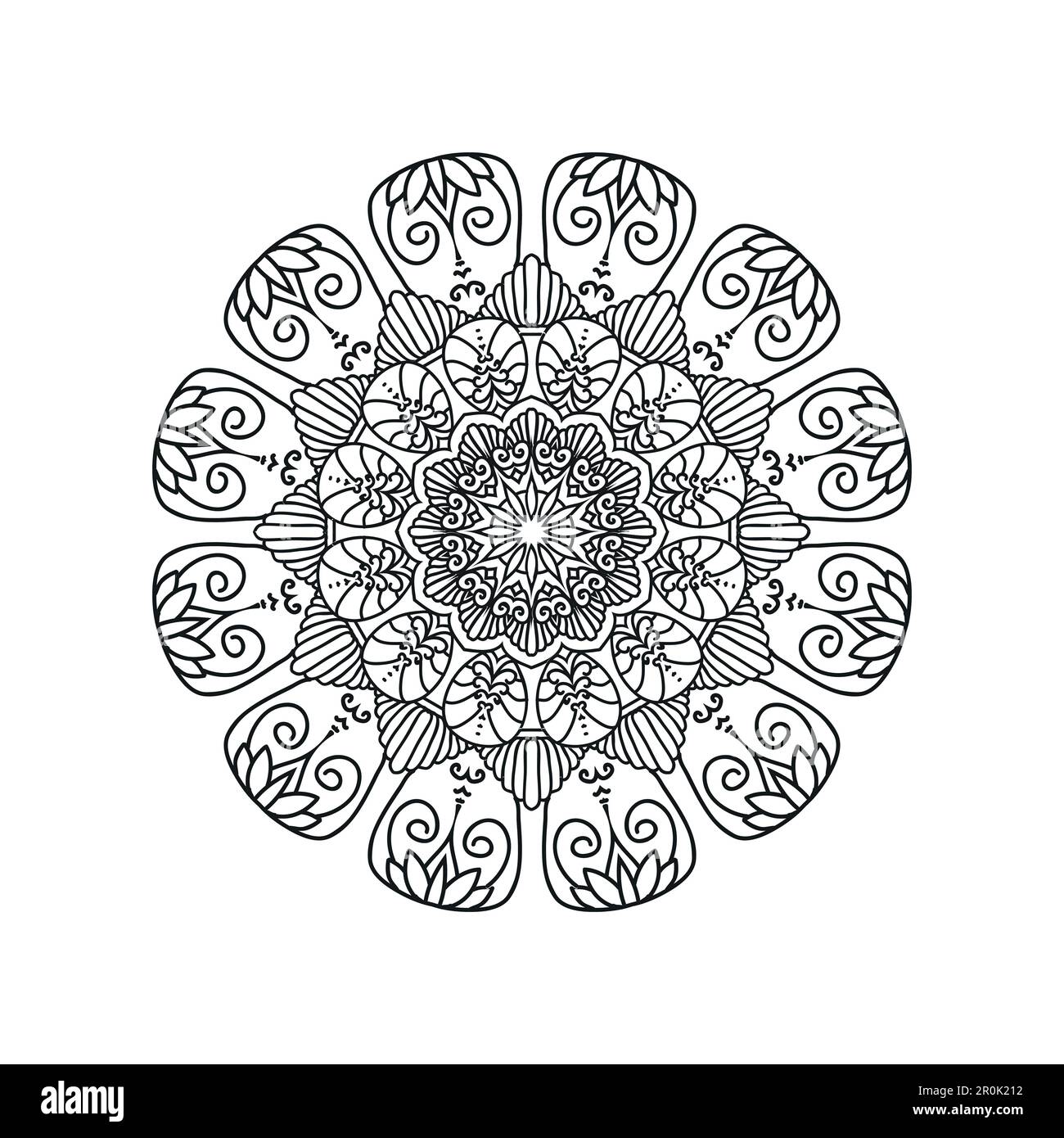 Flower Mandala background design vector illustration Stock Vector Image ...