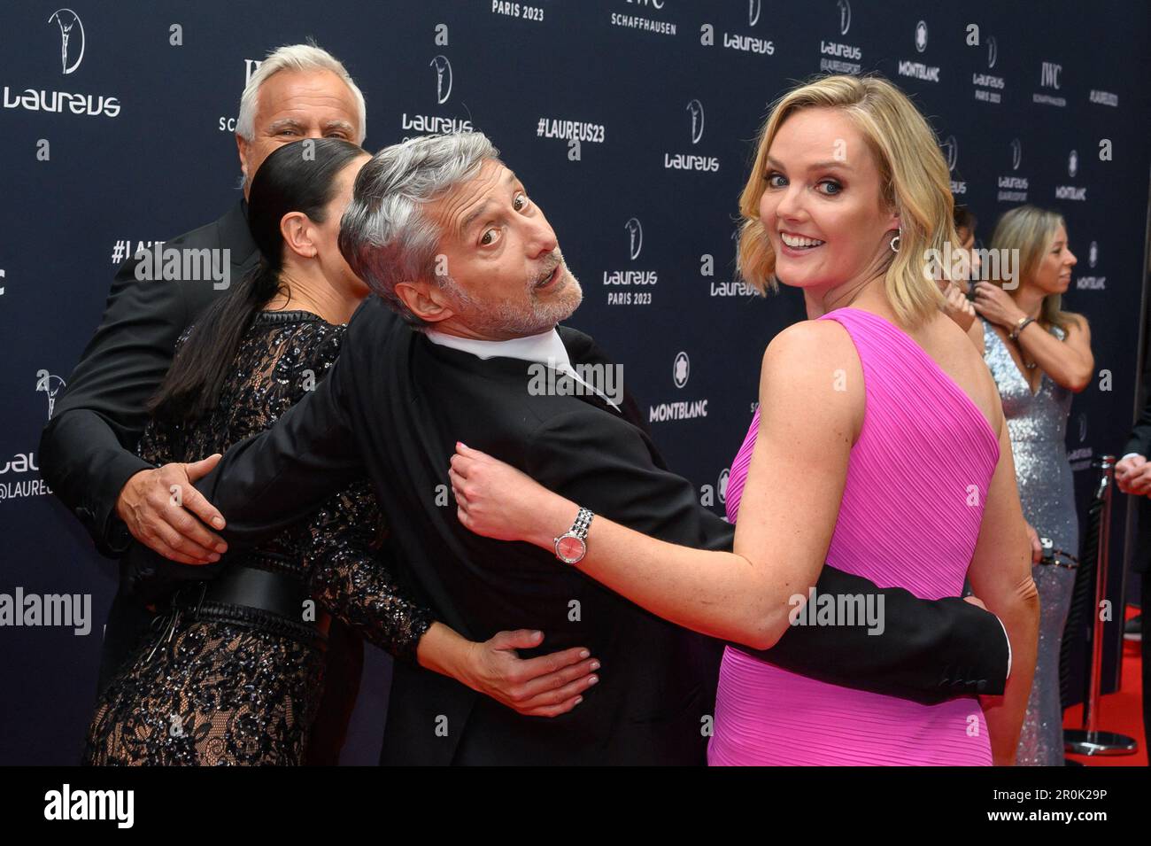 Amanda Davies, Antoine de Caunes, Kirsty Gallacher and David Ginola