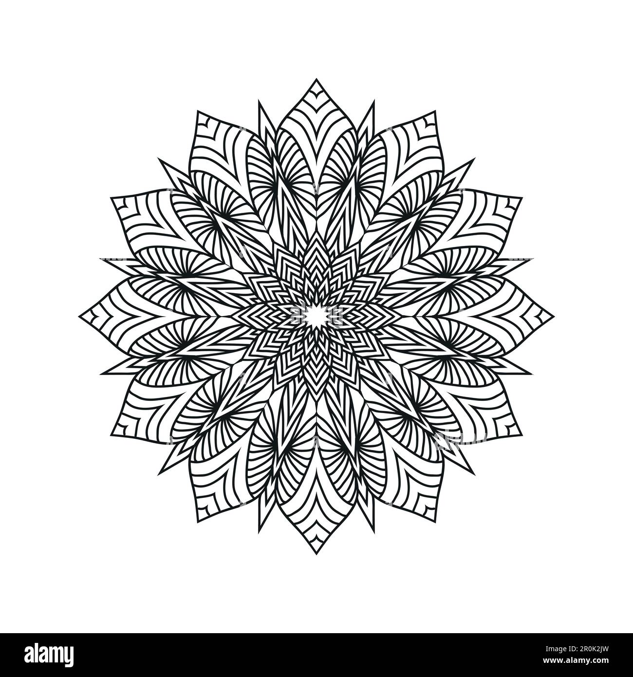 Black and white flower mandala art Stock Vector Image & Art - Alamy