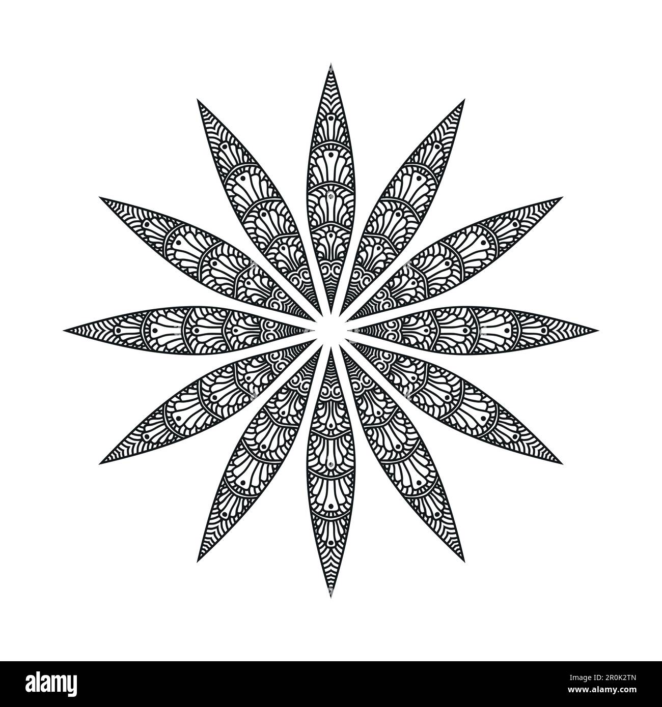 Black and white flower mandala designs Stock Vector Image & Art - Alamy