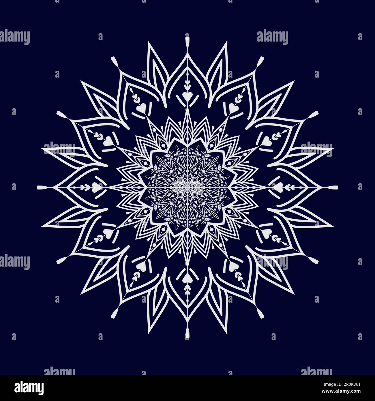 Flower Mandala background design vector illustration Stock Vector Image ...