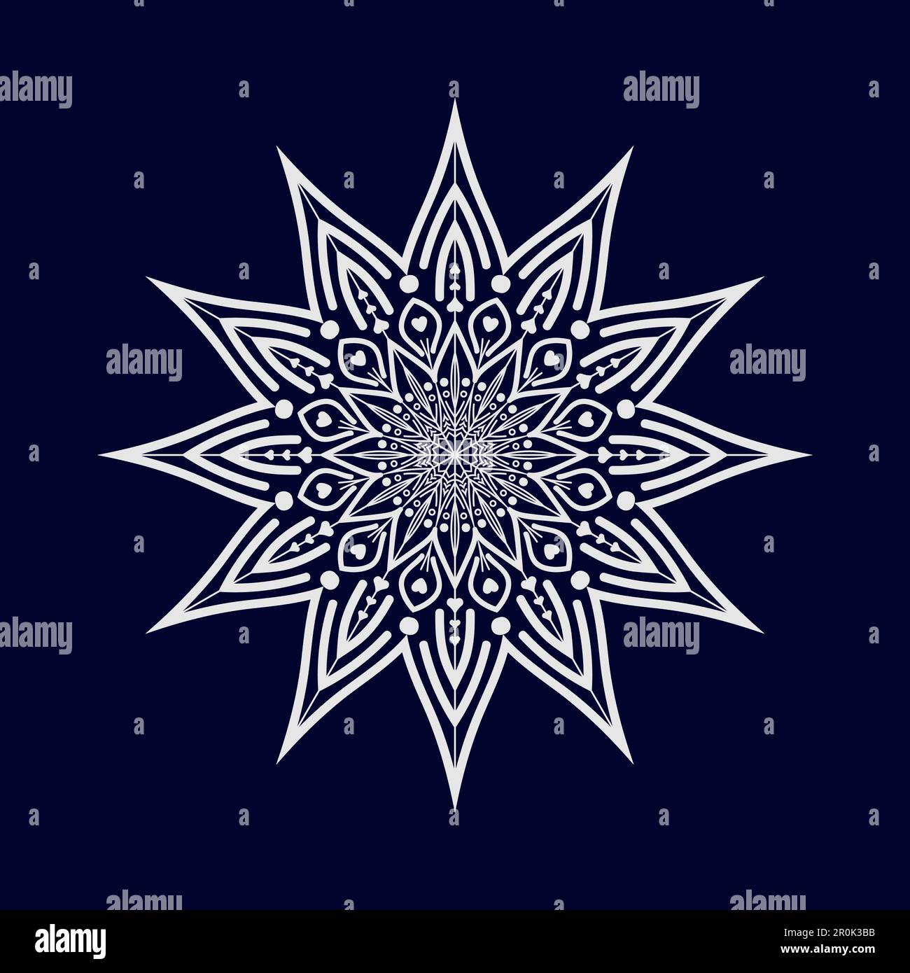 Flower Mandala background design vector illustration Stock Vector Image ...