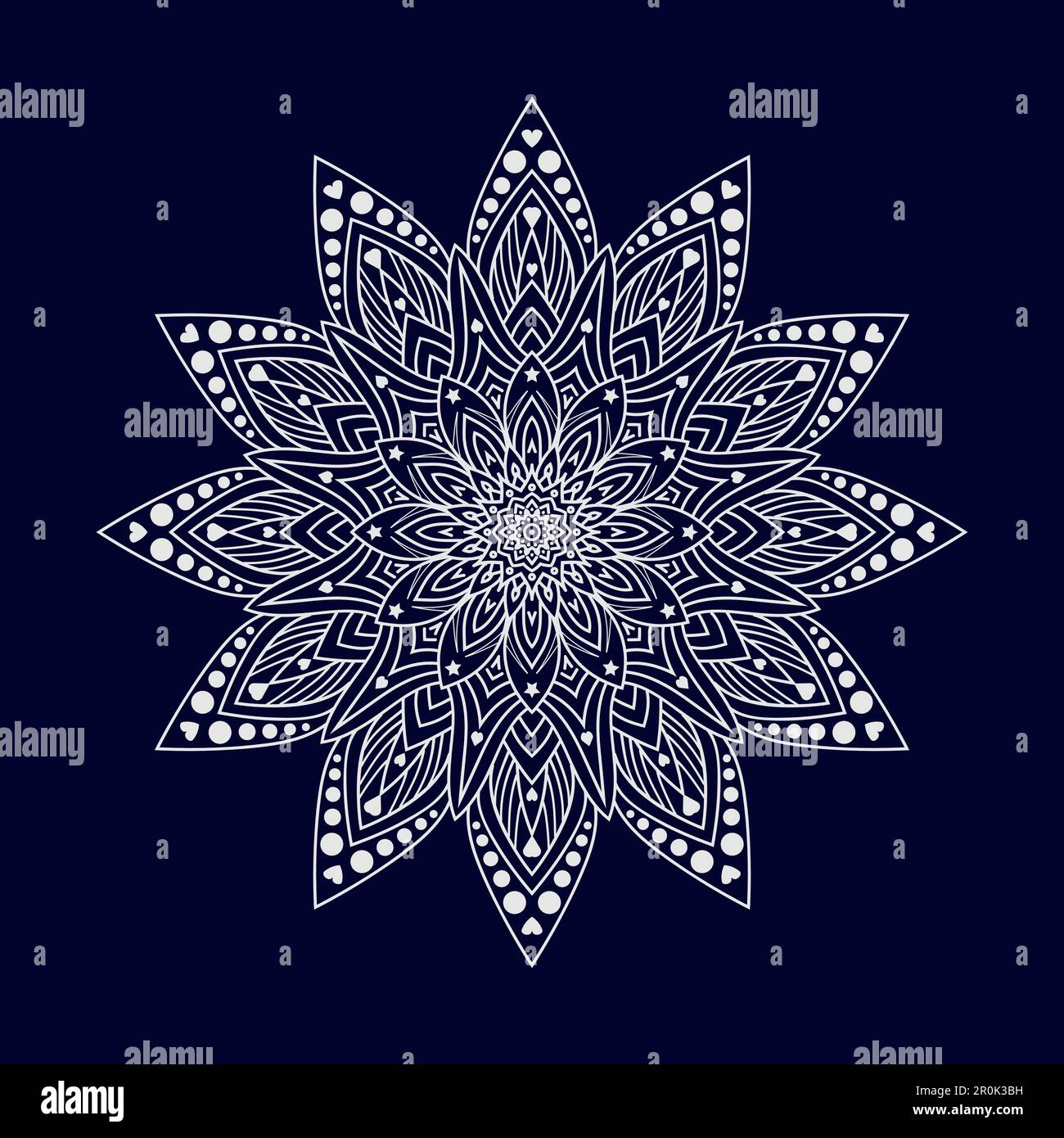 Flower Mandala background design vector illustration Stock Vector Image ...