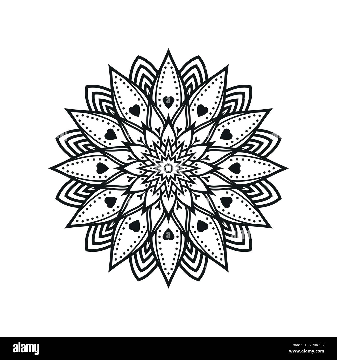 Black and white flower mandala designs Stock Vector Image & Art - Alamy