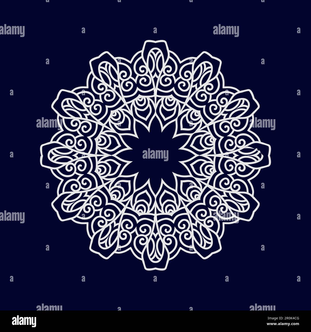 New flower mandala art vector illustration Stock Vector Image & Art - Alamy