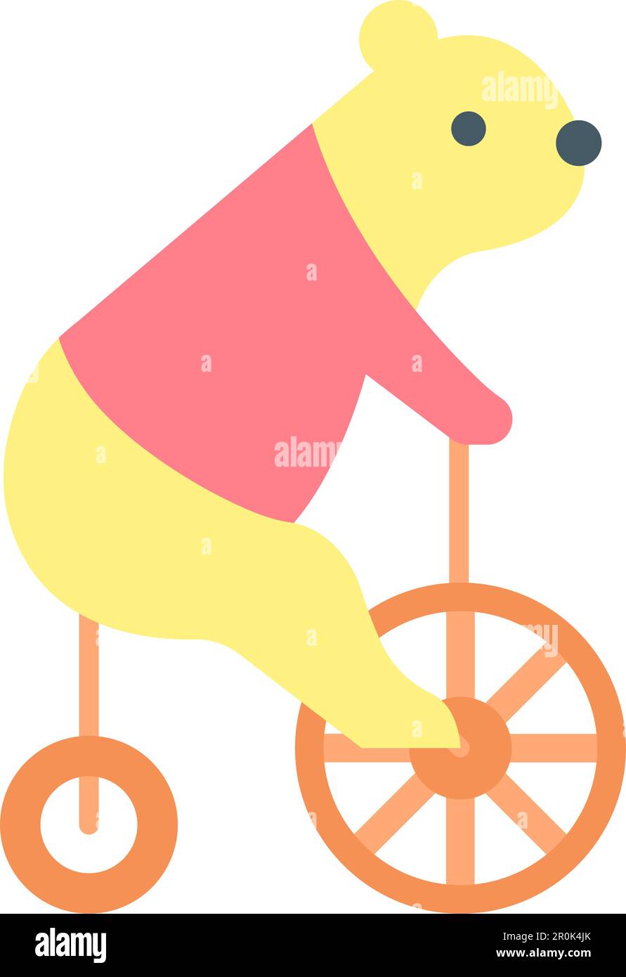 Bear Performing icon vector image. Suitable for mobile application web application and print media. Stock Vector