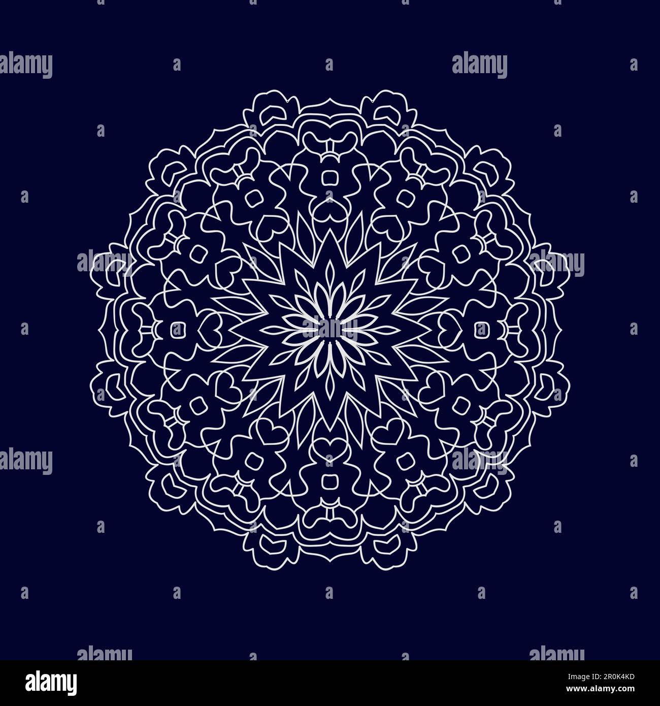 Flower Mandala background design vector illustration Stock Vector Image ...