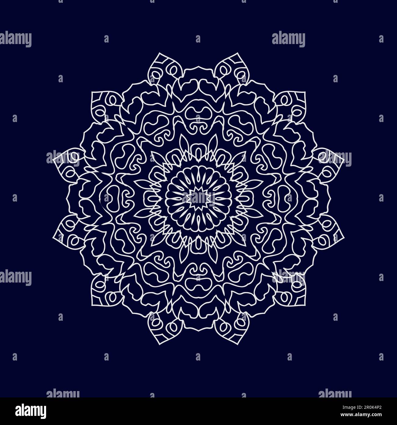 Flower Mandala background design vector illustration Stock Vector Image ...