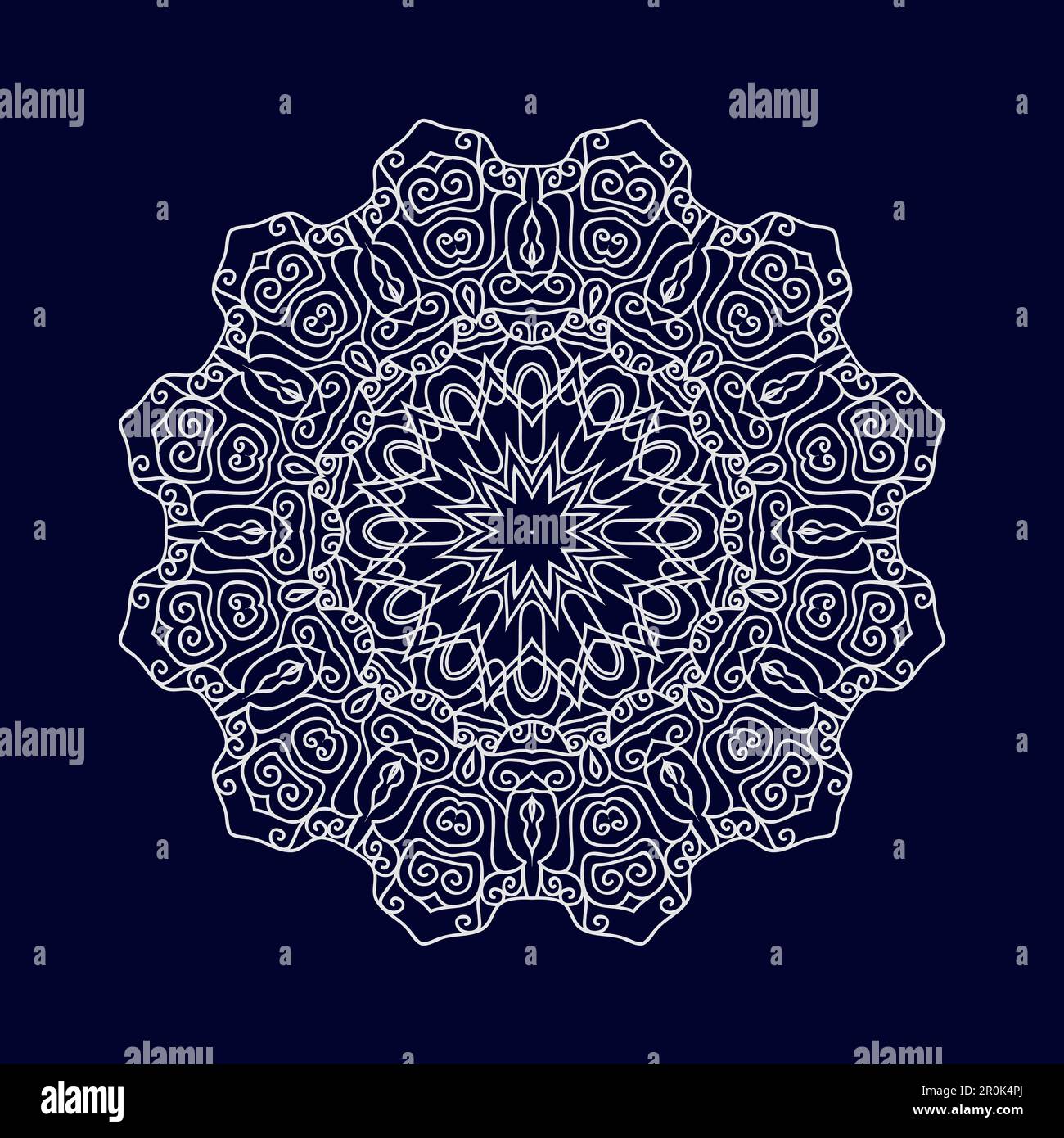 Flower Mandala background design vector illustration Stock Vector Image ...