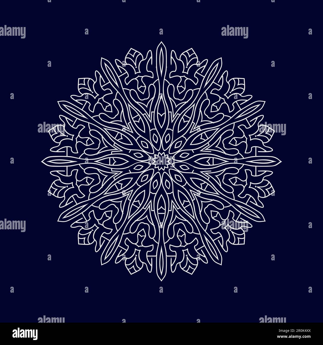 Flower Mandala background design vector illustration Stock Vector Image ...