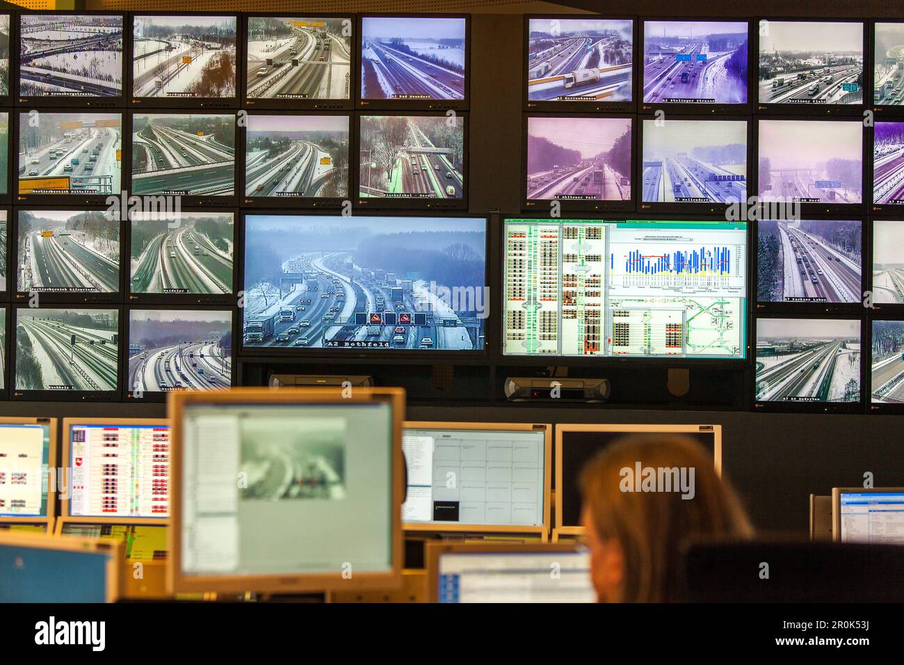 Traffic Management Centre Hanover, traffic control, monitoring