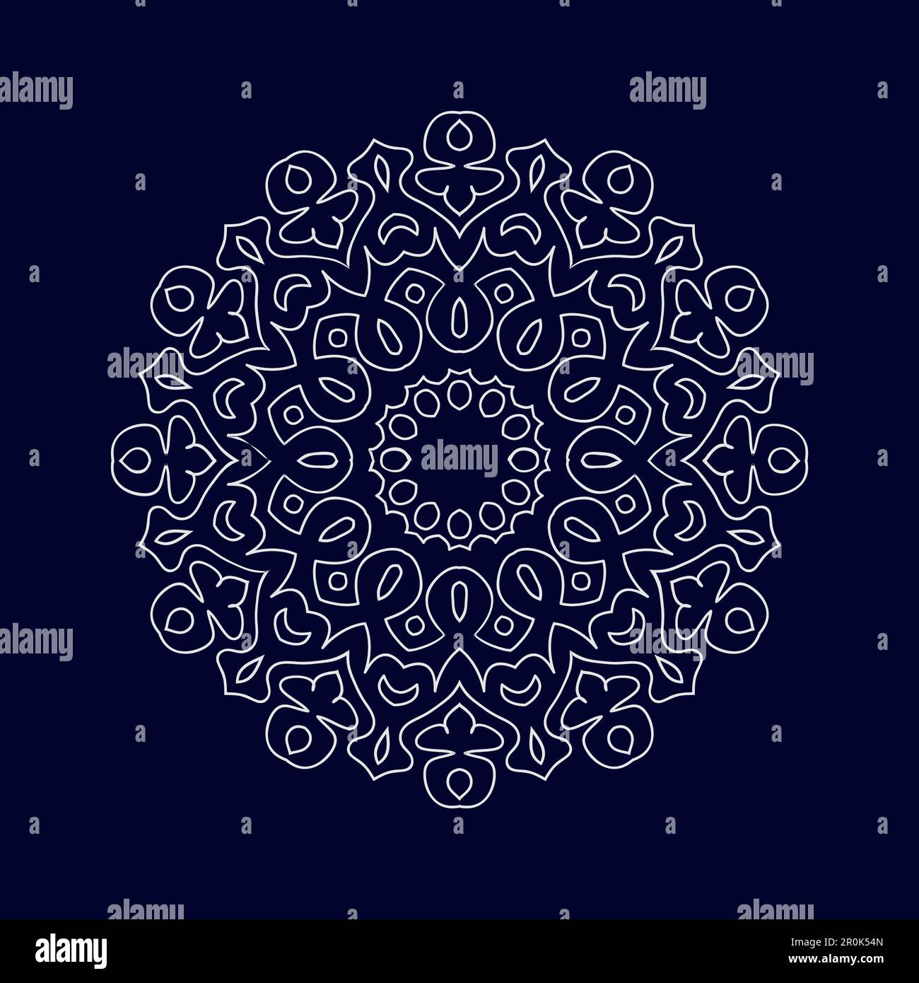 Flower Mandala background design vector illustration Stock Vector Image ...