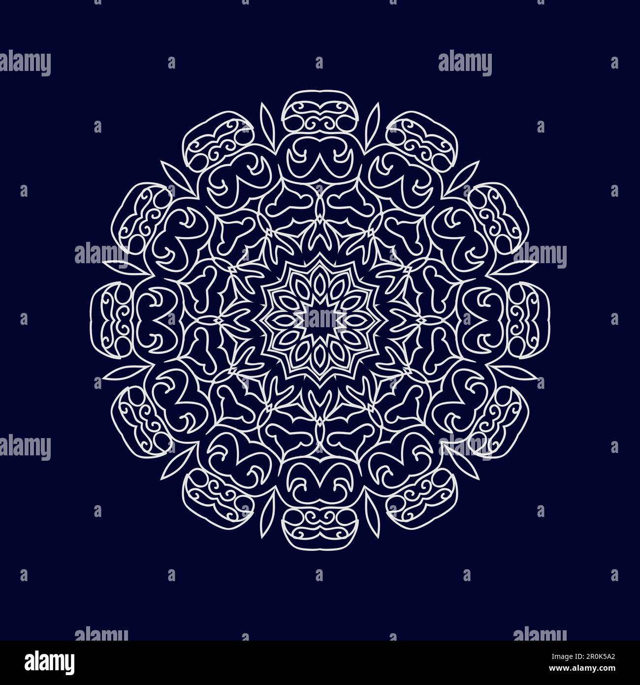 Flower Mandala background design vector illustration Stock Vector Image ...