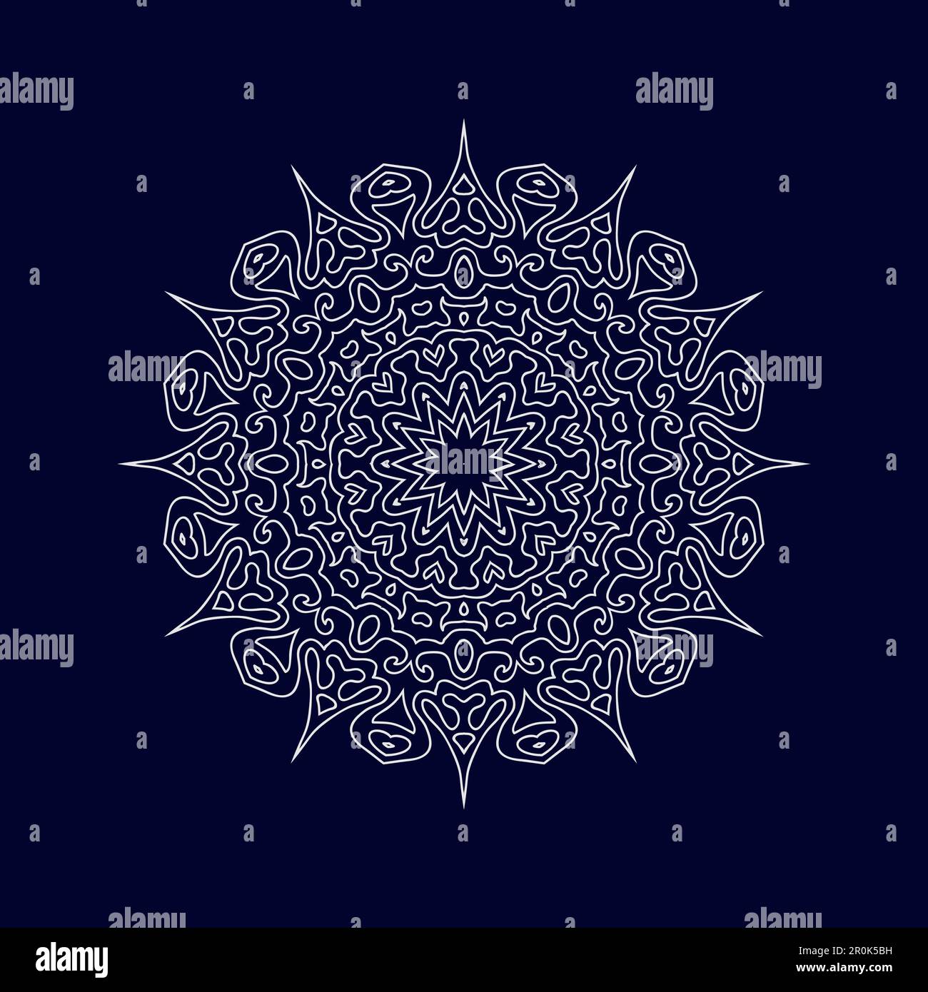 Flower Mandala background design vector illustration Stock Vector Image ...