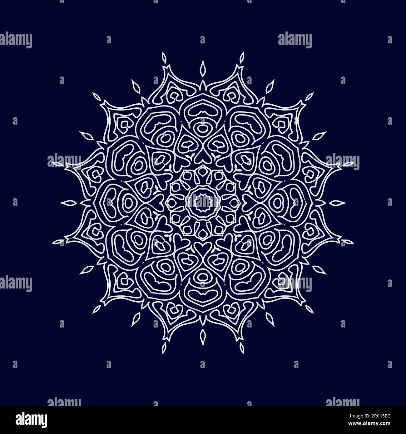Flower Mandala background design vector illustration Stock Vector Image ...
