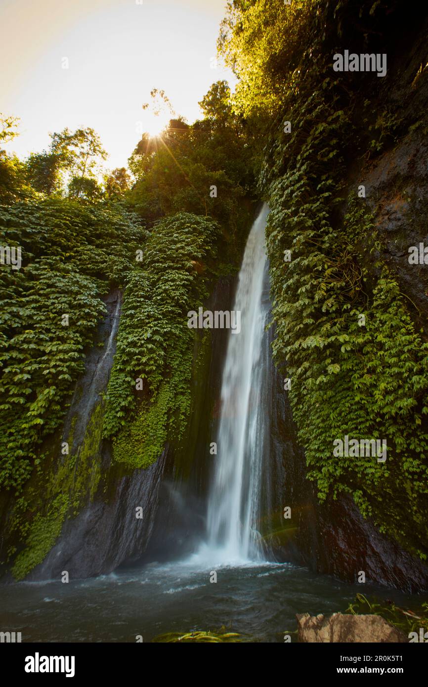 MUNUK waterfall, near Gobleg, north Bali, Indonesia Stock Photo