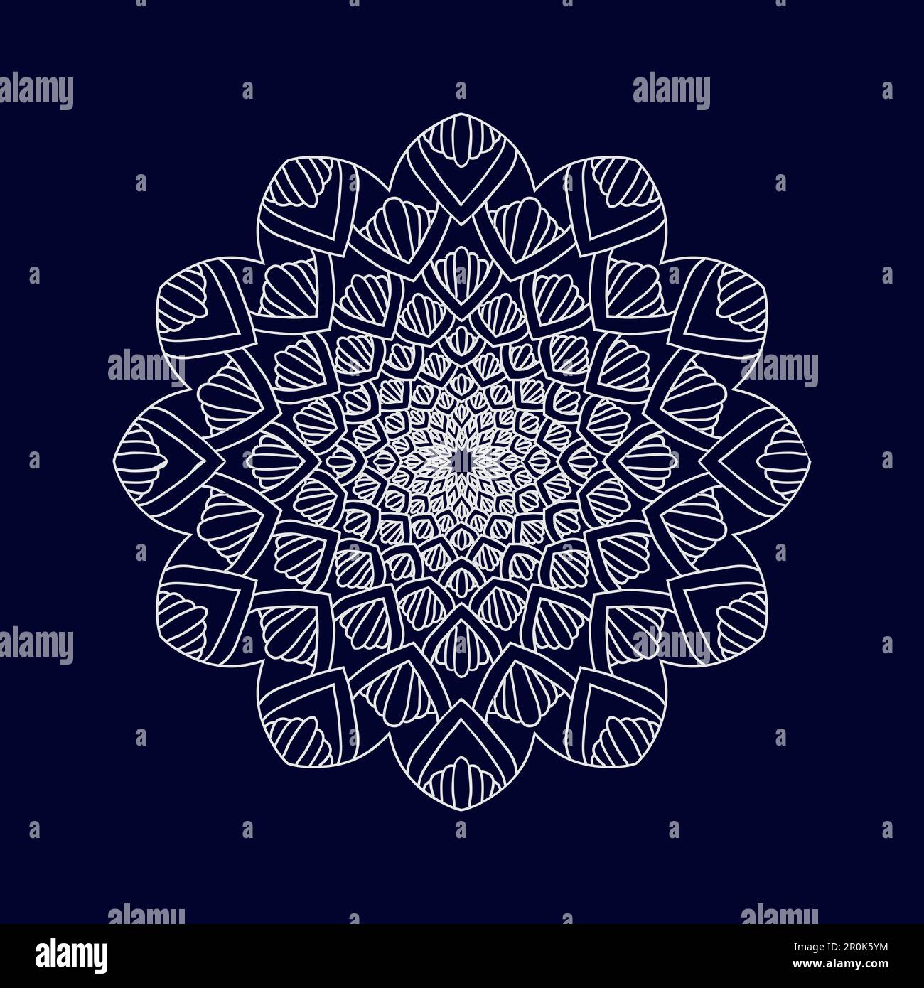 Flower Mandala background design vector illustration Stock Vector Image ...