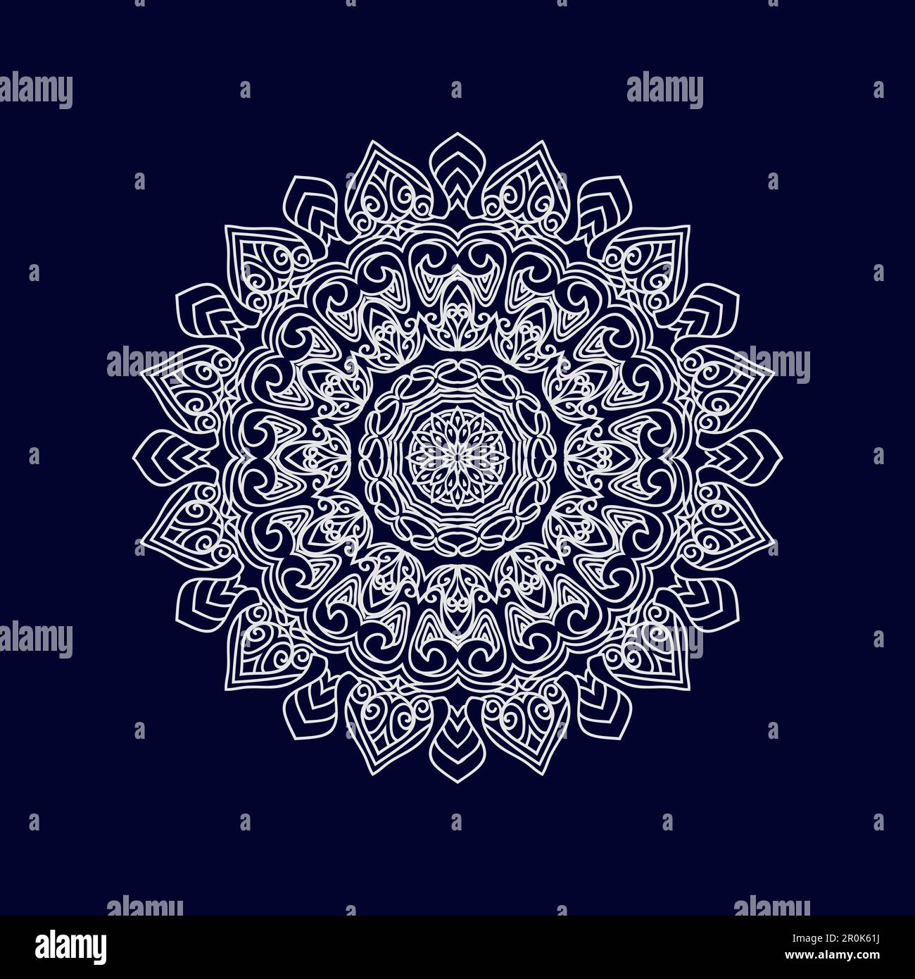Flower Mandala background design vector illustration Stock Vector Image ...