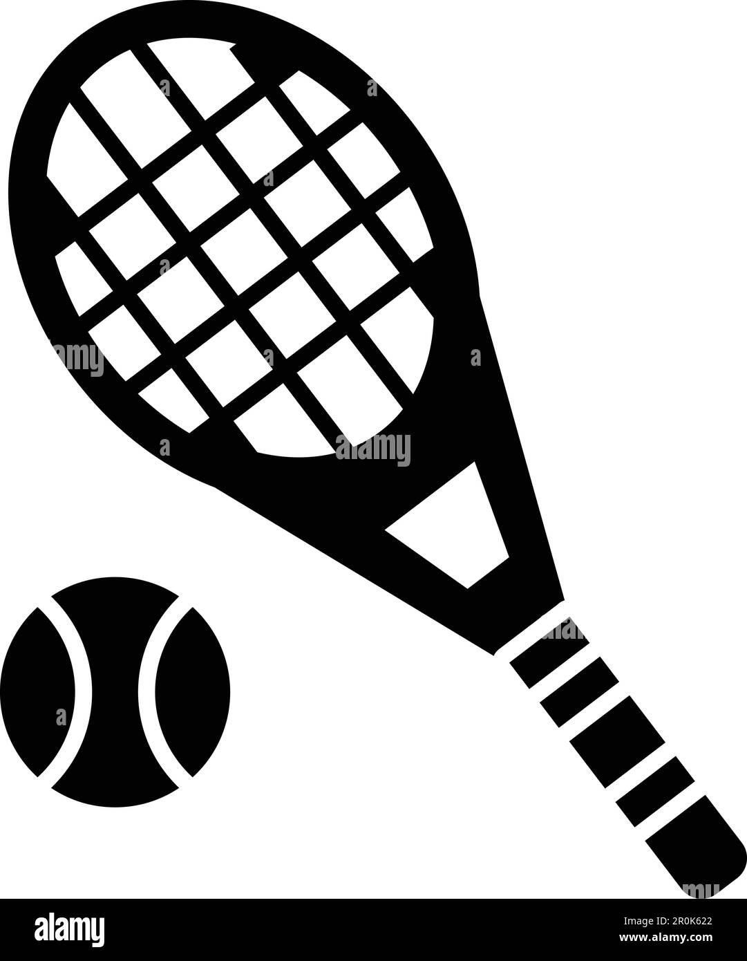 Tennis racket icon design template isolated illustration Stock Vector