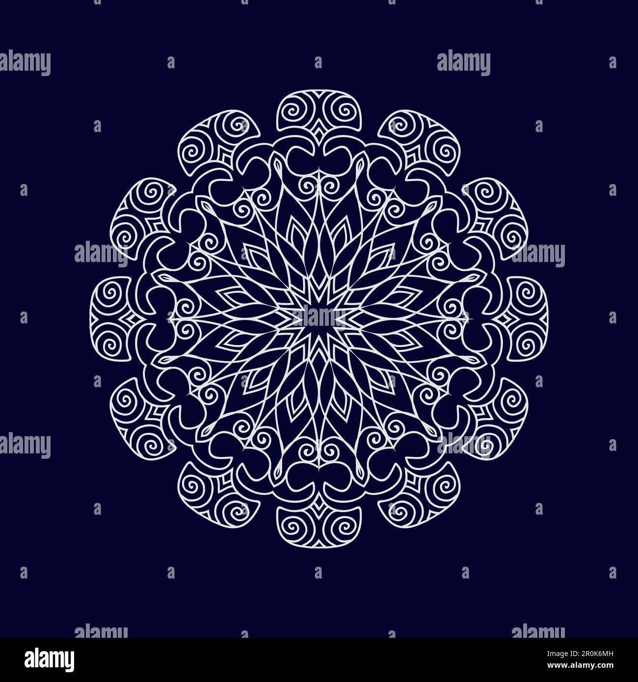 Flower Mandala background design vector illustration Stock Vector Image ...