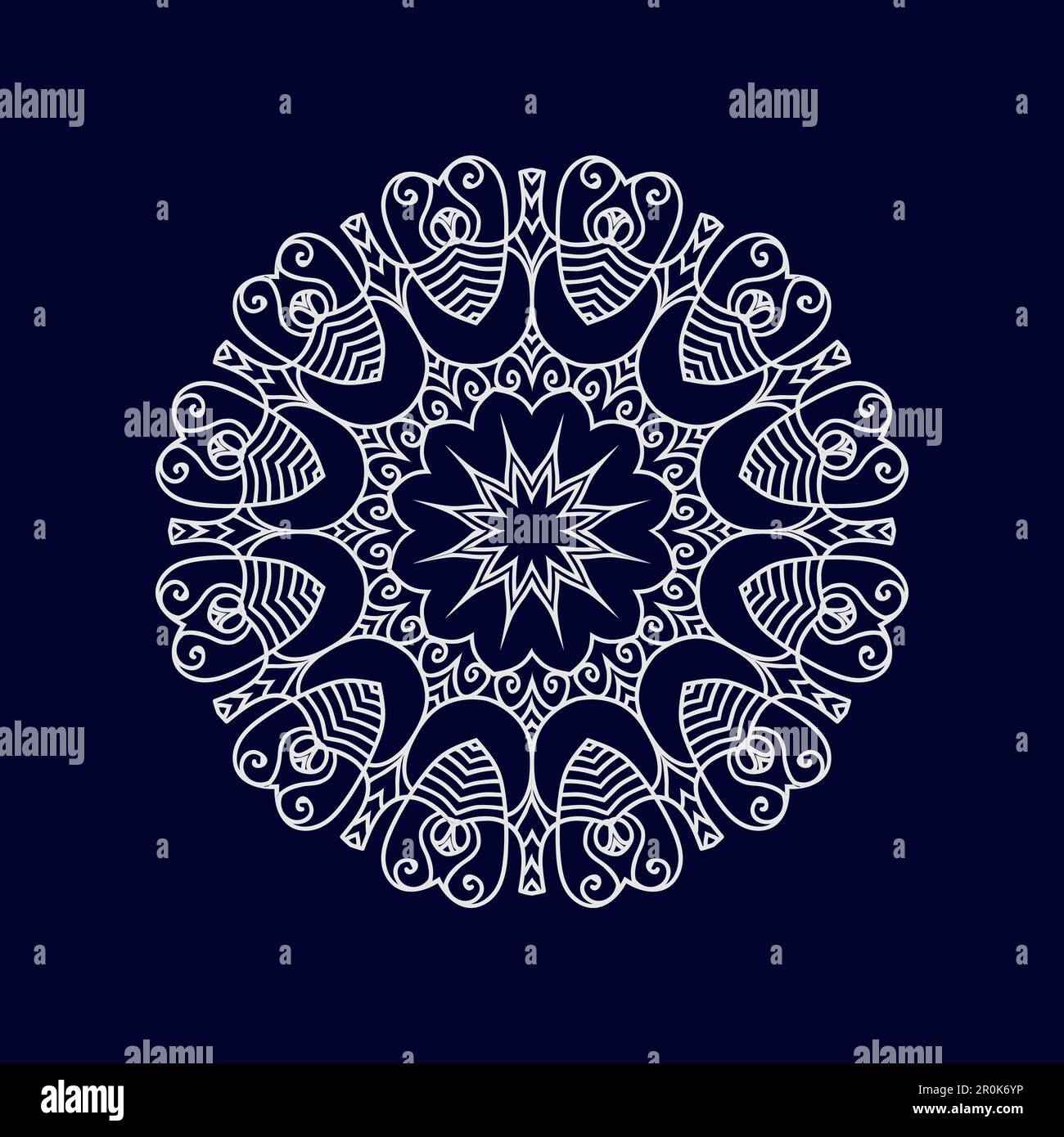Flower Mandala background design vector illustration Stock Vector Image ...