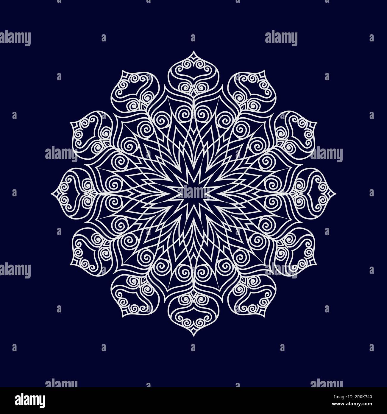 Flower Mandala background design vector illustration Stock Vector Image ...