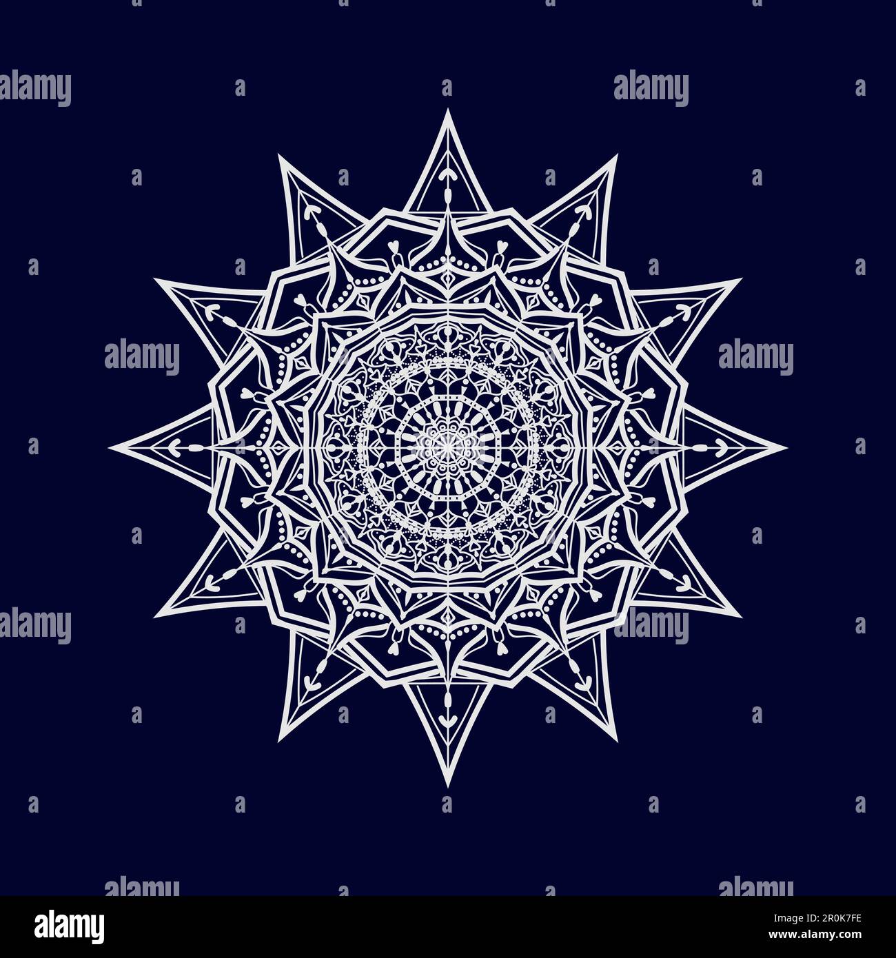 Flower Mandala background design vector illustration Stock Vector Image ...