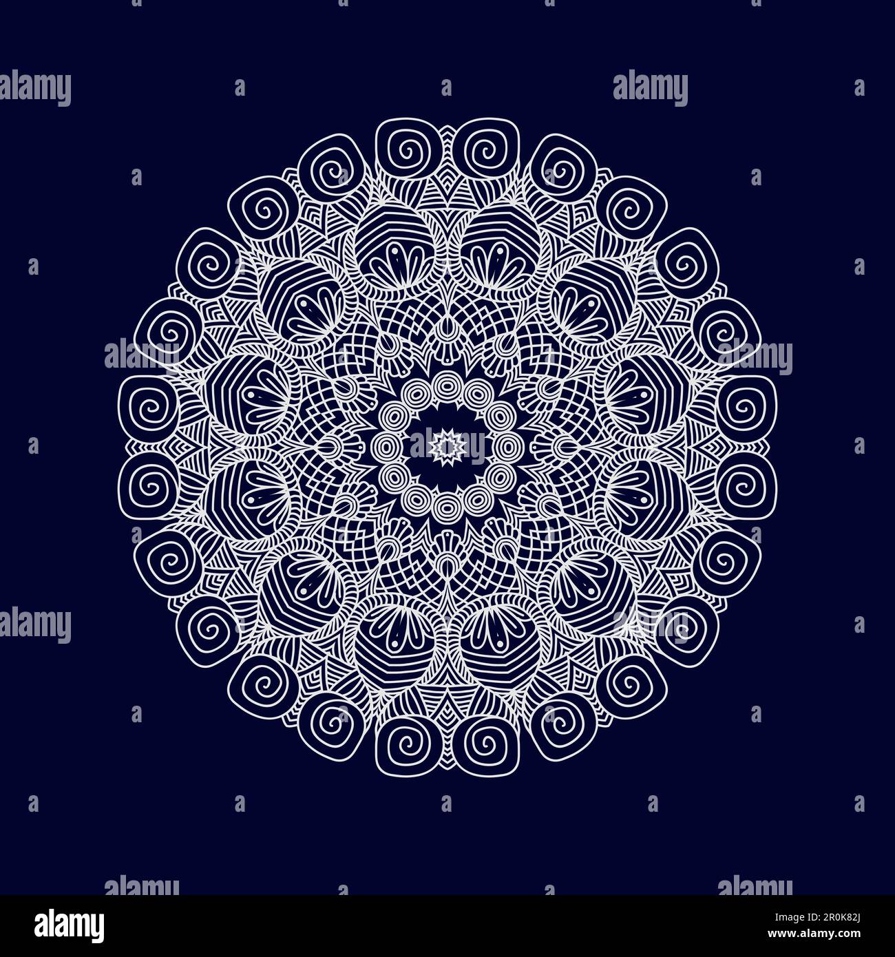 New flower mandala art vector illustration Stock Vector Image & Art - Alamy