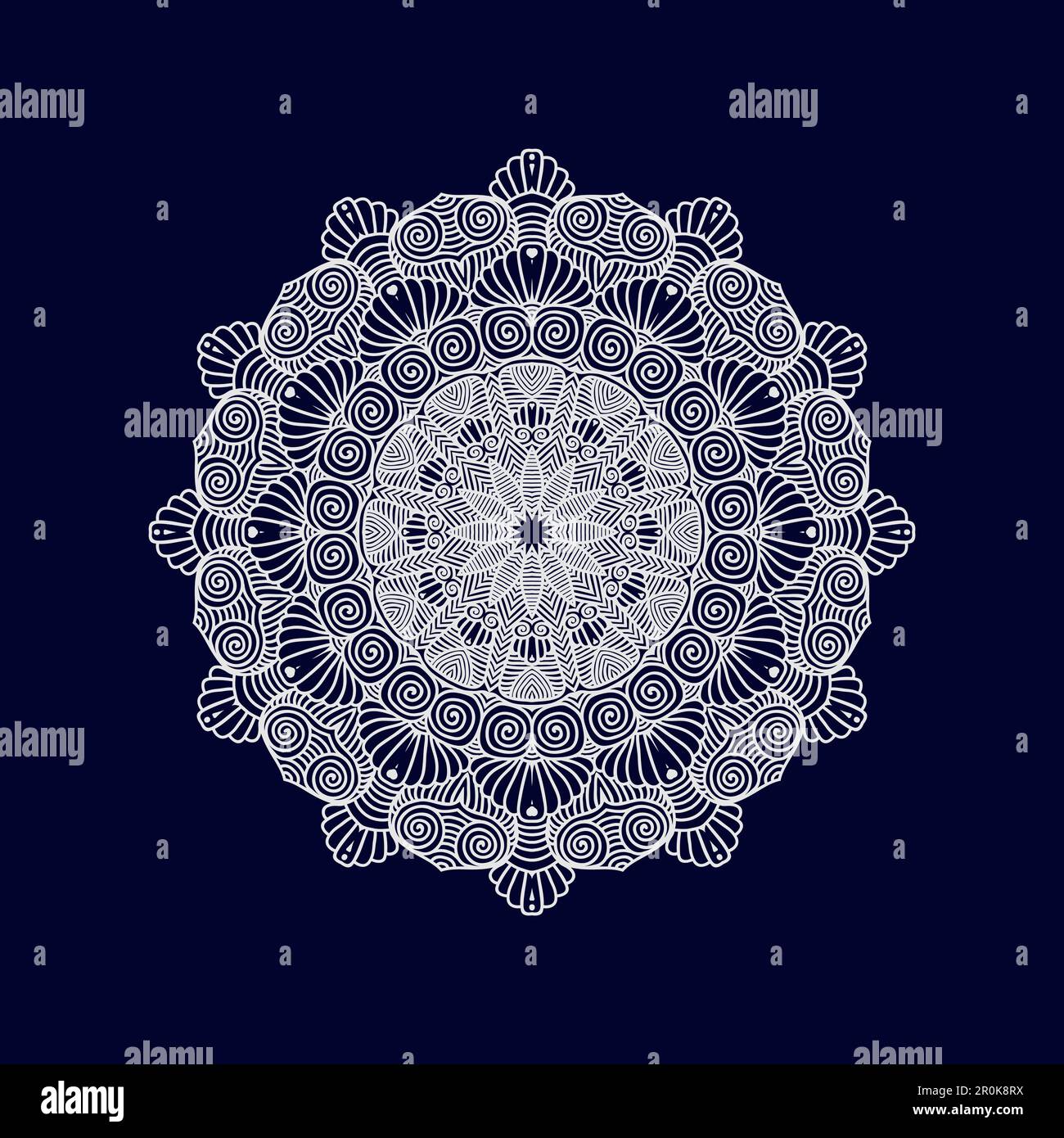 New flower mandala art vector illustration Stock Vector Image & Art - Alamy