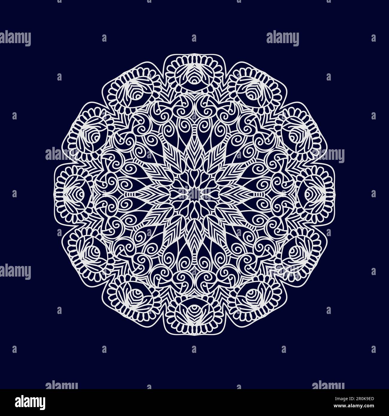 Flower Mandala background design vector illustration Stock Vector Image ...