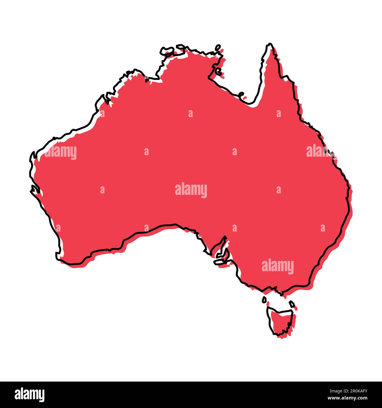 Australia map icon, geography blank concept, isolated graphic ...