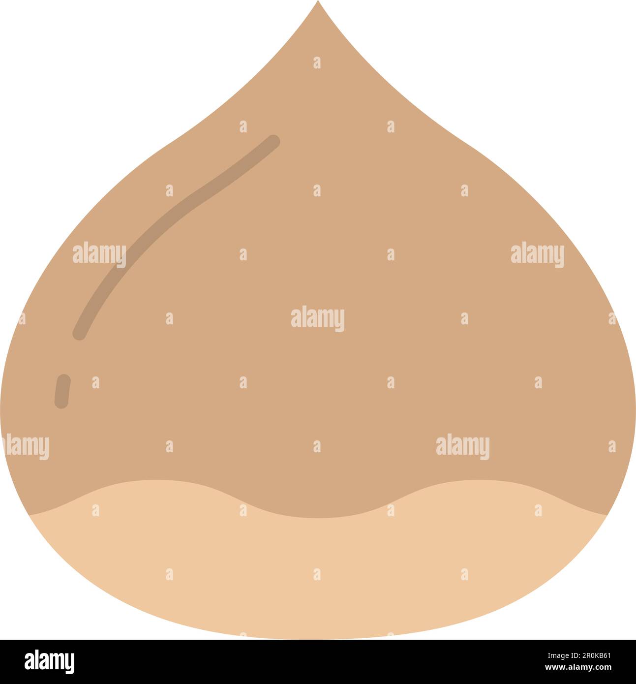 Chestnut icon vector image. Suitable for mobile application web application and print media. Stock Vector