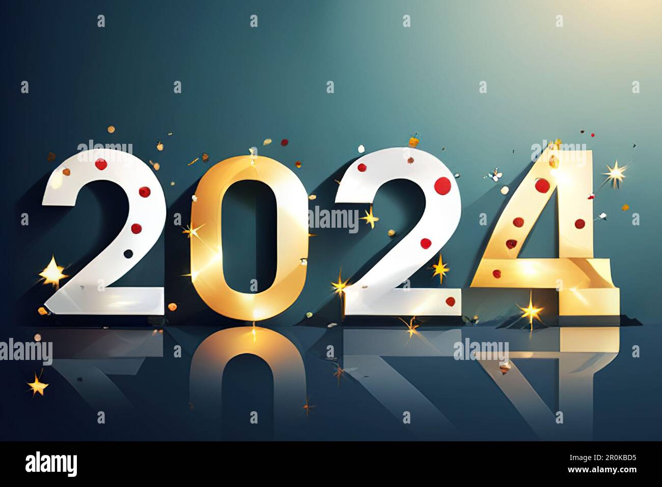 Happy new year 2024 background. Holiday greeting card design. For ...