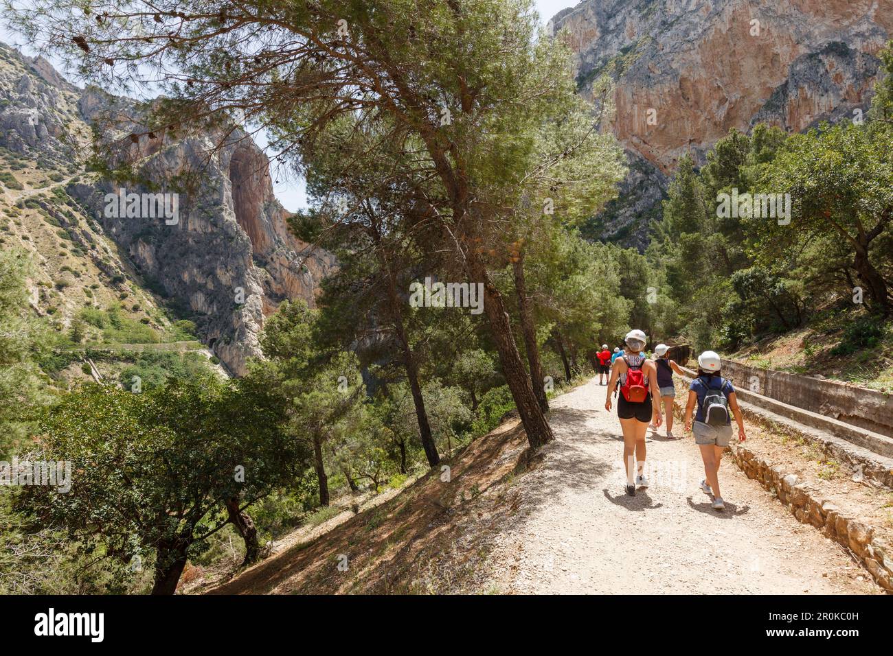 Hikers On The Caminito Del Rey Via Ferrata Hiking Trail Gorge Rio hikers-on-the-caminito-del-rey-via-ferrata-hiking-trail-gorge-rio