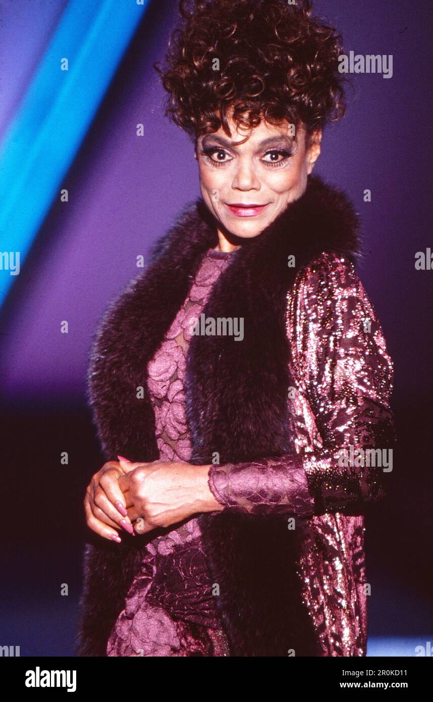Eartha Kitt, amerikanische Schauspielerin und Sängerin, Deutschland um 1985 Stock Photo Alamy