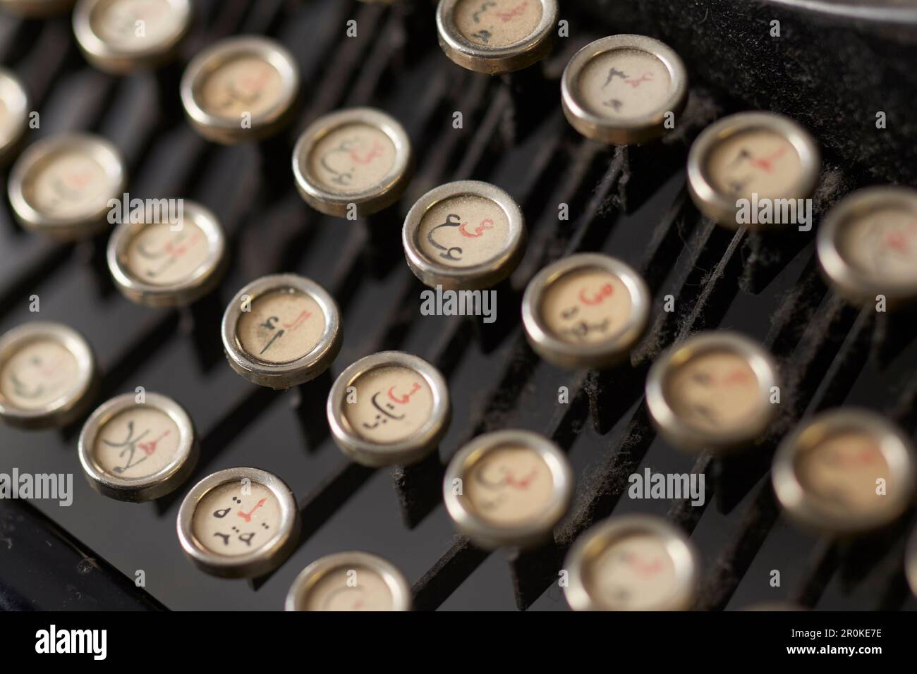 Historic Typewriter historic typewriter with arabic characters, Nostalgic Stock Photo - Alamy