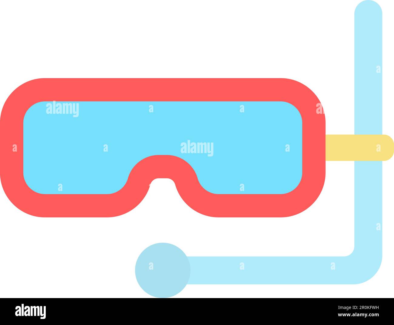 Diving Mask icon vector image. Suitable for mobile application web application and print media. Stock Vector