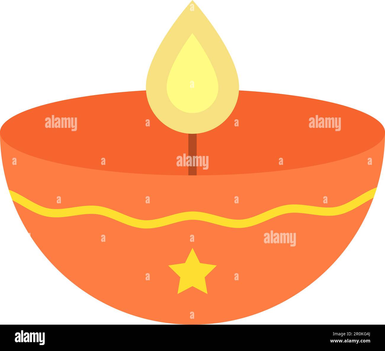 Diya Lamp icon vector image. Suitable for mobile application web application and print media. Stock Vector