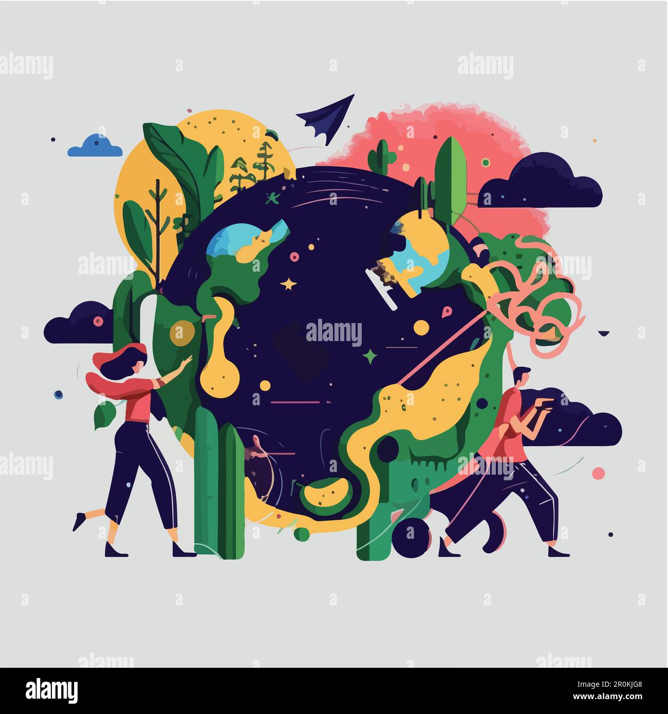 amazing-and-classy-image-for-earth-day-stock-vector-image-art-alamy