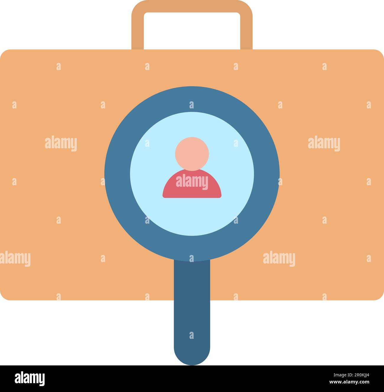 Employees Search icon vector image. Suitable for mobile application web application and print media. Stock Vector