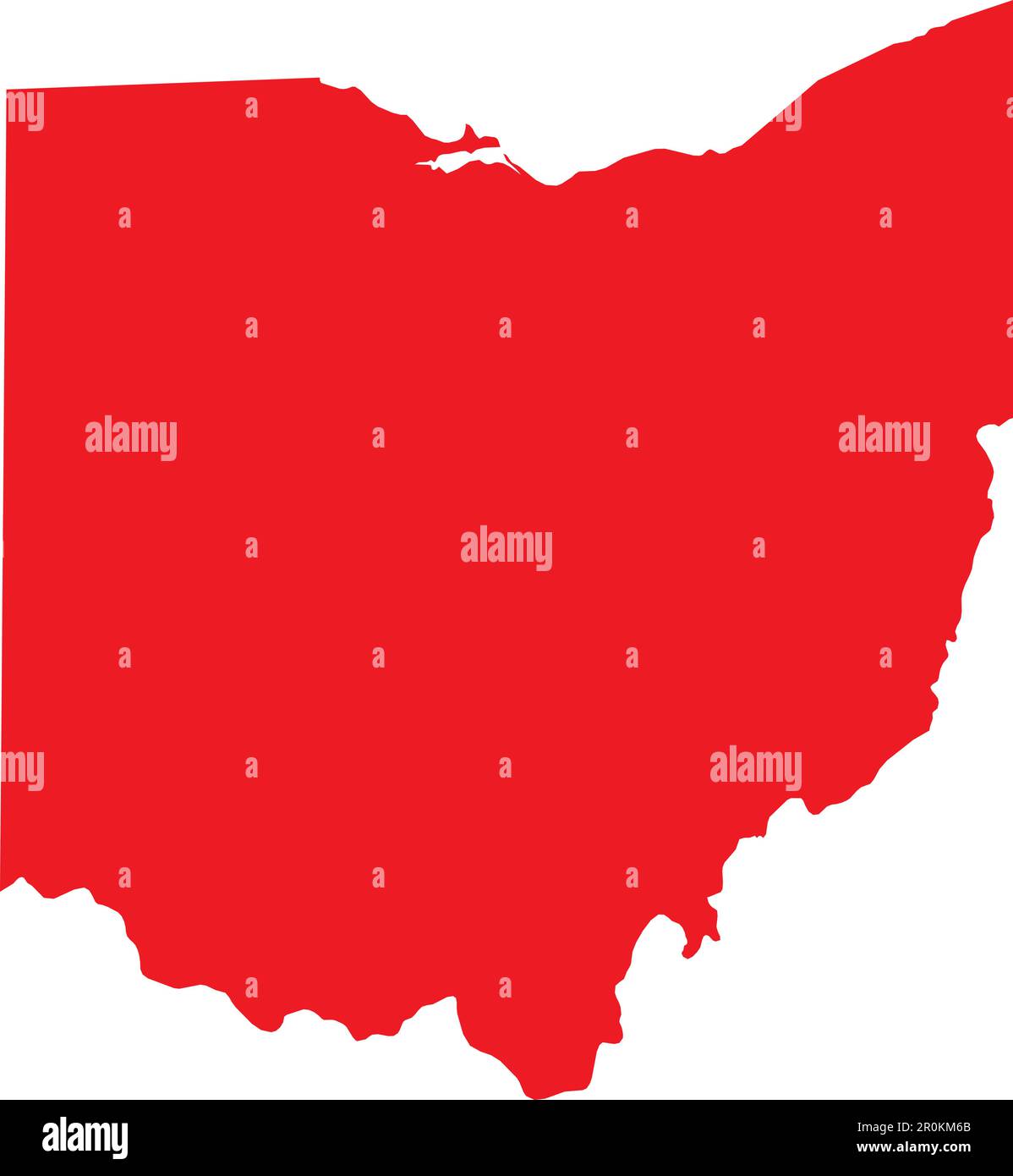 Physical map of ohio hires stock photography and images Alamy