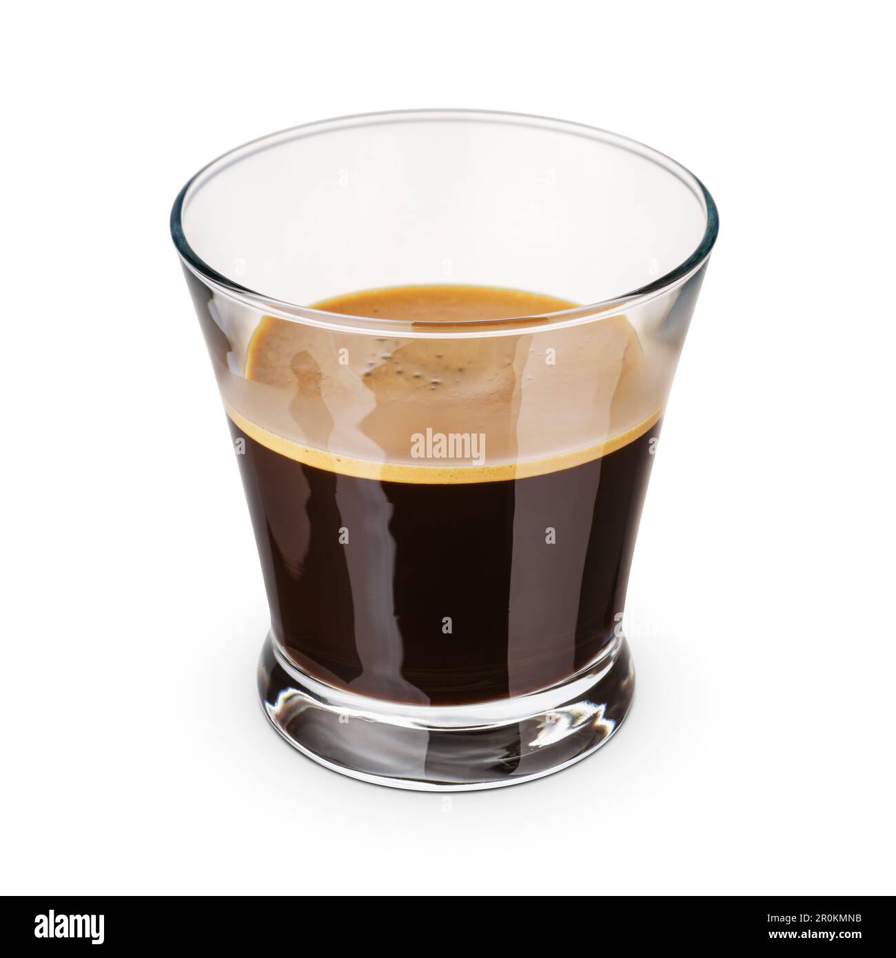 Premium AI Image  Espresso shot glass isolated object on a white background