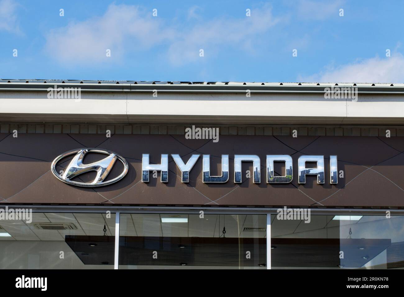 Hyundai Car Showroom, Lower High Street, Watford, Herts, England, UK
